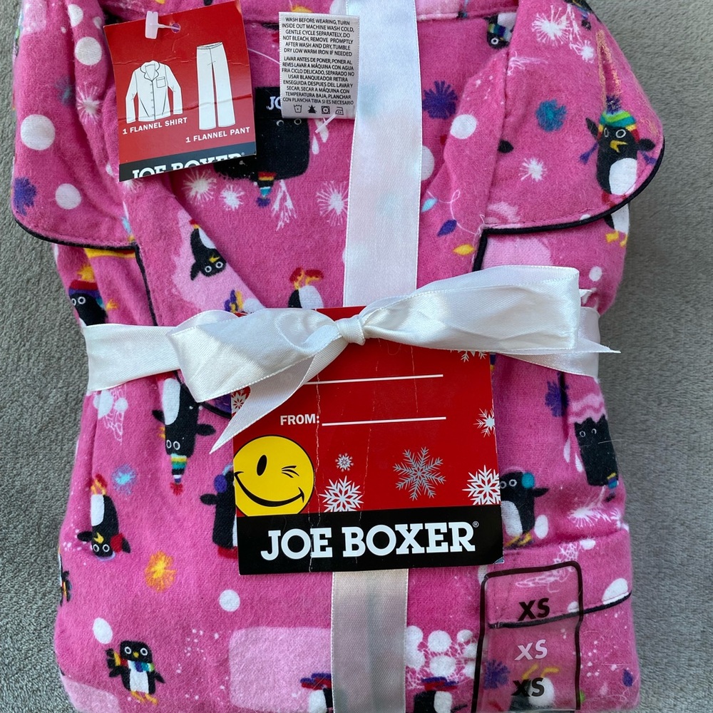 Joe Boxer Size XS 2-Piece Long Sleeve PJ Set NWT